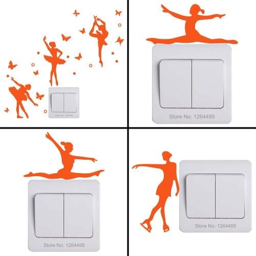 Luminous Switch Stickers for Gym/School/Bedroom/Bathroom/Toilet/Shop/Restaurant/Student Dormitory/Kindergarden Home Wall Decor