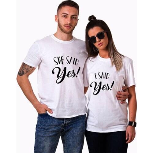 Women Men Loose European Style Couple Clothes Summer Hipster Short Sleeve Lover Tee White Letter Print T Shirt
