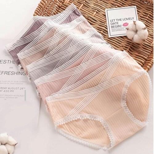 2 PcS/Bag Maternity Panties Sexy Printed Cotton Low Waist V Briefs for Pregnant Women Pregnancy Underwear Lingerie