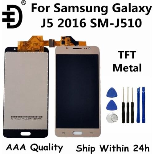 TFT LCD Screen For Samsung Galaxy J5 2016 J510 LCD Display Touch Screen Digitizer Assembly For SAMSUNG J510F SM-J510 Display
