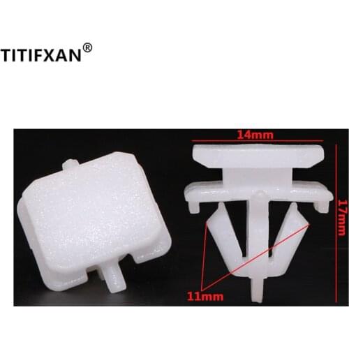 10PCS Car door anti-scratch decorative strip trim side skirt bright guard plank plastic fastener clip for BMW X1 X3 X5 X6