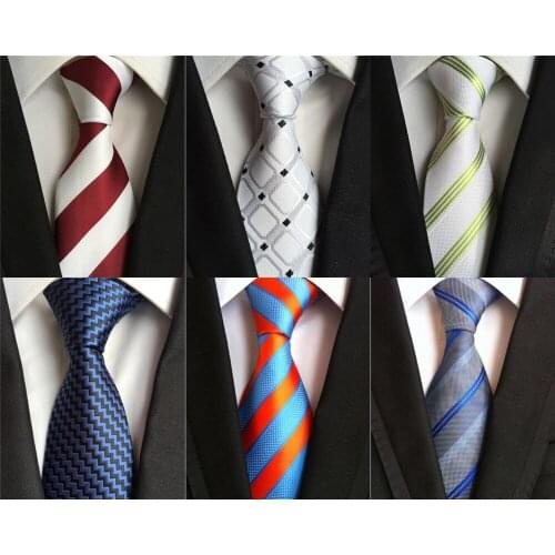 20 Style Formal Ties Business Vestidos Wedding Classic Mens Tie Stripe Grid 8cm Corbatas Dress Fashion Accessories Men Necktie