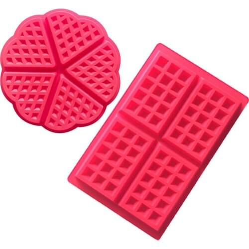 Non-stick waffle mold heart Shapes rectangle waffle mold muffin Chocolate baking Tools