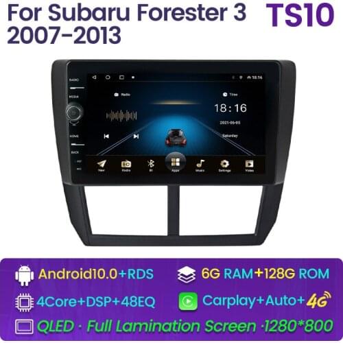 4G+WiFi 2din Android 10 Car Radio Multimidia Video Player Navigation GPS For Subaru Forester 3 SH 2007-2013 Head Unit BT Music