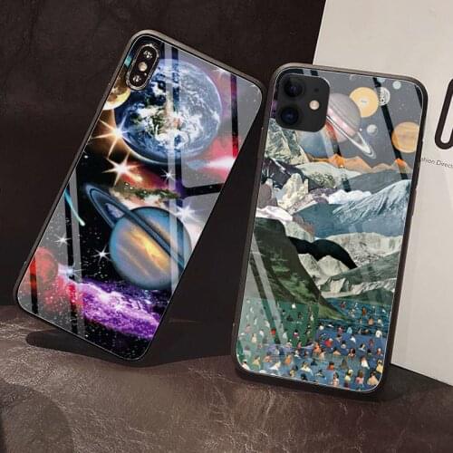 Rainbow Kitten Phone Case Tempered Glass For iPhone 12 Pro Max Mini 11 Pro XR XS MAX 8 X 7 6S 6 Plus SE 2020 case