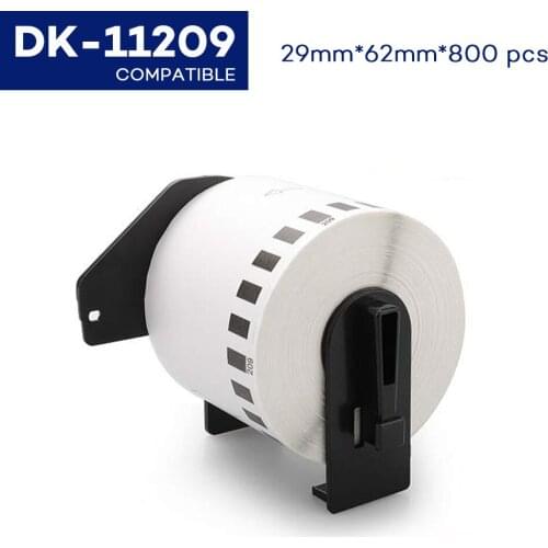 CIDY Compatible for Brother Labels Dk-11209 62mmx29mm 800 labels per roll Thermal Sticker Dk 11209 DK 1209 Dk1209