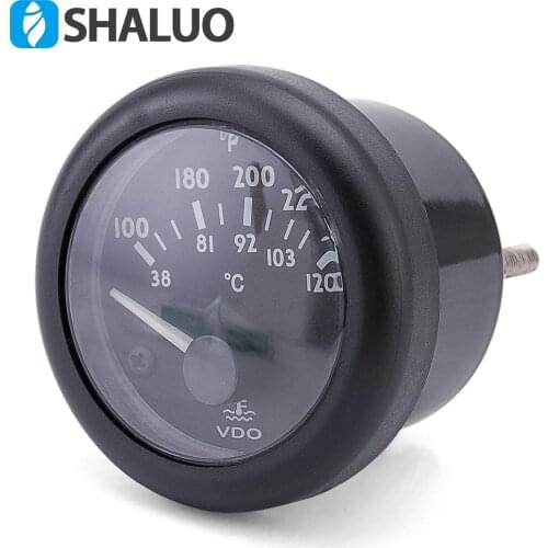 12V VDO water temperature Gauge 38~120C/100~250F 12V / 24V optional