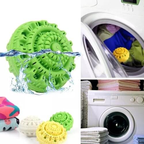 Eco-Friendly Green Laundry Ball Reusable Anion Molecules Cleaning Magic Anti-winding Washing personal care cleaning tool