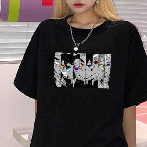 Men T Shirt Graphic Top Demon Slayer Kimetsu No Yaiba Anime Shirt Streetwear Cool Tee Tops Women 2020 Vetements Japanese Tshirt