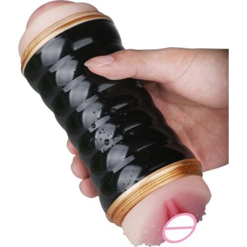 Hot Sale Sex Toy Male Masturbator Manual Double Hand Jet Cup Pocket Pussy Toy Box Hidden Men Toy Silicone Pussy Adult Male