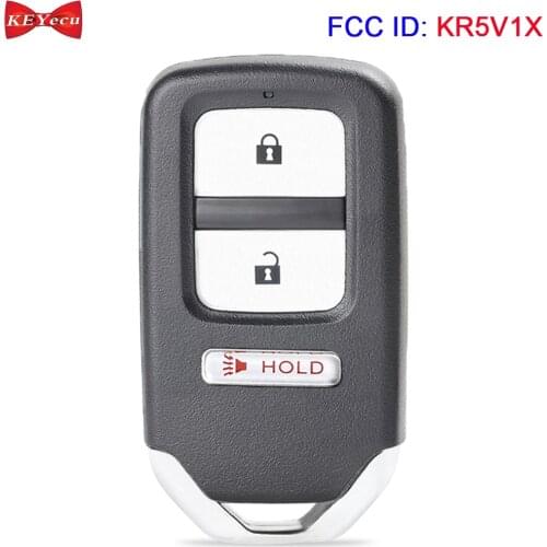 KEYECU for Honda Crosstour 2014-2015 Fit 2015-2017 HR-V 2016-2017 Remote Key Fob 47 Chip 313.8MHz FCC: KR5V1X,A2C80084900