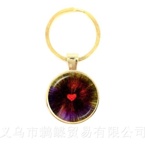 Merci Maitresse Key chain ring holder Classic 25mm Glass Metal Keychain For Men Women Jewelry Teachers Gift