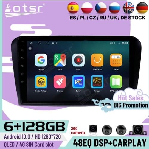 128G Carplay Multimedia Stereo Android 10 Player For Mazda 3 2006 2007 2008 2009 2010 2011 GPS Navi Car Radio Receiver Head Unit