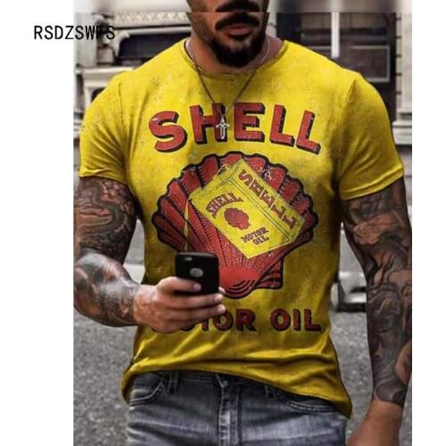 2021 Summer New Shirt Men T-Shirt Oversize Retro Short Sleeve Fashion Harajuku Ethnic Alphabet 3D Printing O-Neck MenS Street