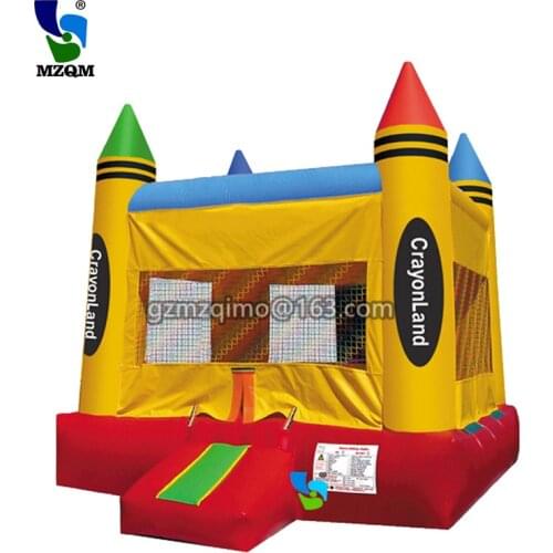 Inflatable Crayon Bounce House Castle Jumper Moonwalk Bouncer