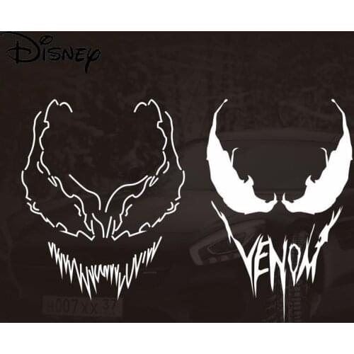 Disney Marvel Avengers Venom Car Sticker Car Scratch Cover Rear Windshield Body Side Door Sticker