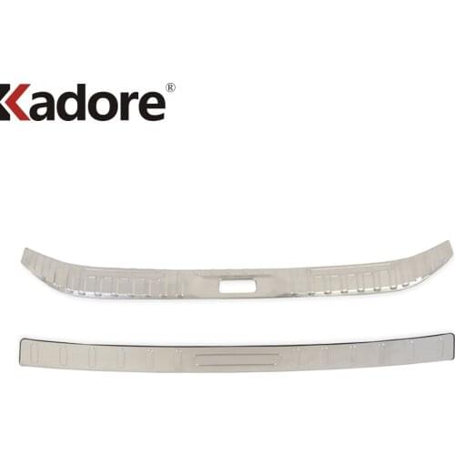 For Nissan Altima 2019 2020 Stainless Steel Rear Bumper Pad Protector Trim Tail Trunk Scuff Plate Cover Car-Styling Sticker