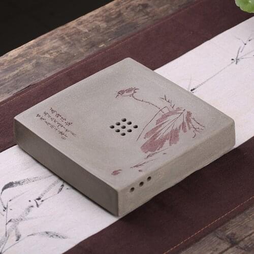 Tea tray, tea set, raw ore and green section, all hand-made gift, dry foam table, customized one-piece delivery