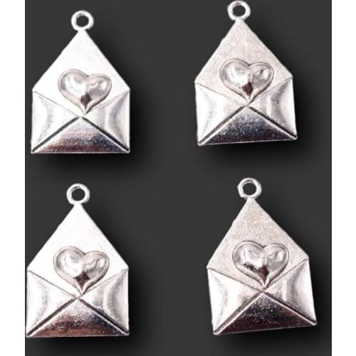 Love Letter Pendant, Family Letter Charm, Greeting Card Charms, With Love Charms, DIY Charms For Jewelry Carfts Making Supplies