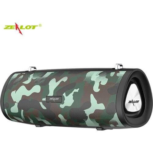 S38 Portable HIFI Subwoofer Bluetooth Speaker Wireless 2000mAh Power High BoomBox Outdoor Bass TF FM Radio With Shoulder Strap