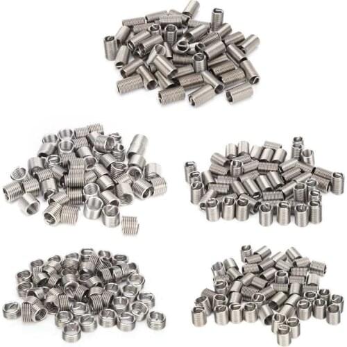 100Pcs Thread Inserts Male Female Reducing Nut Repair Tool Stainless Steel Wire Fastener M3x0.5 Thread Repair Tool