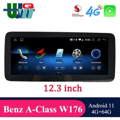 UJQW Mercedes Benz Android Multimedia Center Android 10 Navigation for Benz A class W176 / GLA X156 /CLA C117 2013 -2018 Carplay