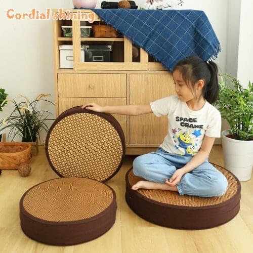 Cordial Shining Futon Cushion Meditation Japanese-Style Tatami Tea Ceremony Worship Kneeling Cushion Bay Window Balcony Yoga Mat