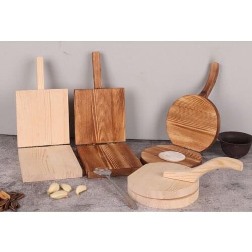 1Pc Wooden Dumpling Wrapper Mini Dough Presser Dumpling Pressing Tool For Home Simple Operation And Labor Saving Kitchen Supply