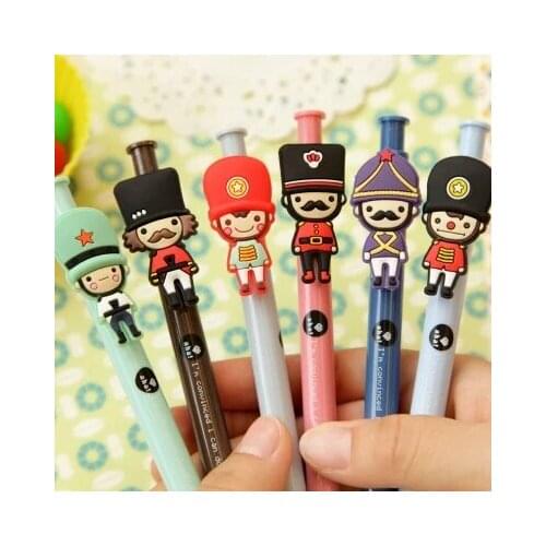 Cute cartoon Press Creative Black Signature gel pen Stationery 10pcs free shipping