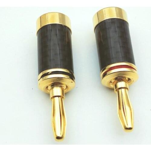 20pcs gold plating copper Rhodium Plated 4MM Banana Plug connectors adapter wholesale