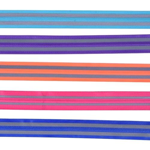 3# 10meters/lot Reflective Waterproof Zipper Nylon for Sewing zip Garment Accessories Sportswear Coat Zippers DIY Tools Tipper