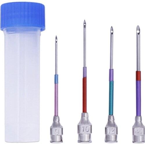 4Pcs/set Embroidery Stitching Punch Needle Handmade Sewing Tool Set 9# 10# 12# 16