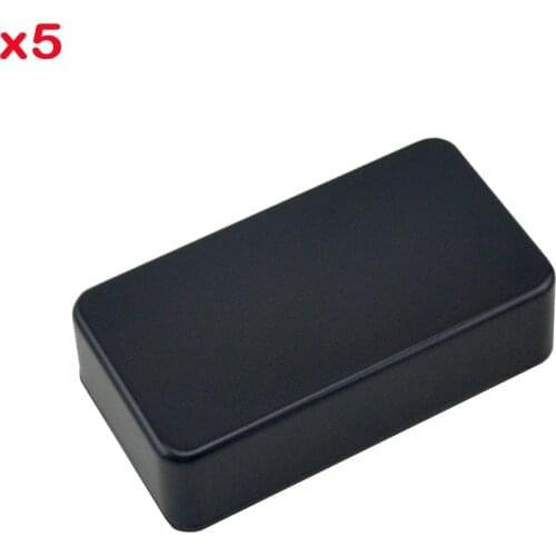 5 PCS 1590B Aluminium Metal Box Case Enclosure Black For DIY Guitar Effect Pedal free shipping