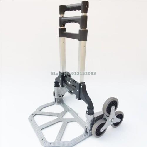 Six-wheel Climbing Stairs Magic Shopping Cart Portable Folding Truck Supermarket Grocery Shopping Cart Start School Storage Hand