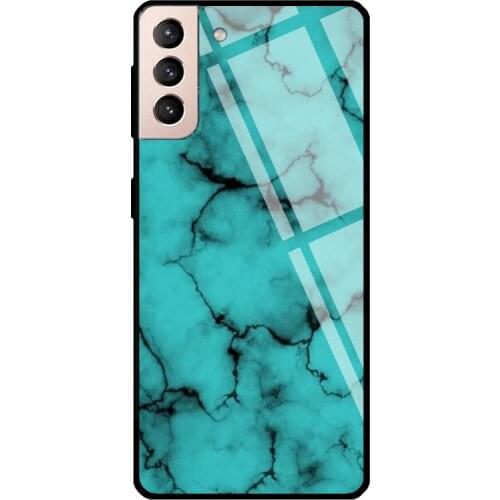 Turquoise Chic Trendy Boho Cowgirl Tempered Glass Cover For Samsung Galaxy S21 Ultra S20 FE S8 S9 S10 Plus Note 10 20 Case