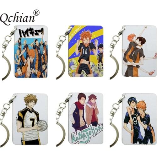 Car Motorcycle Decorative Pendant Haikyuu!! Color picture Printed series Keychain Jewelry Backpack Wallet Jewelry