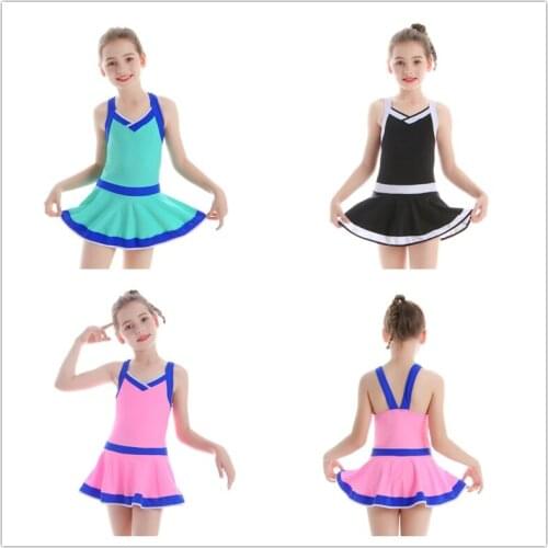 Childrens one-piece skirt swimwear teenagers spell swimwear hot spring swimwear high school students swim swimsuit