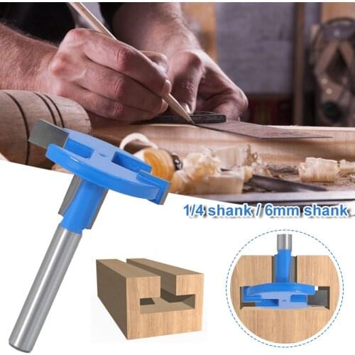 6 MM Shank 1/4 Shank Router Bit Wood Milling Cutter Surfacing Slab Flattening Planing Bit Wood Grooving Wood Tools
