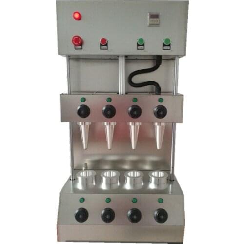The best selling 304 stainless steel commercial Pizza Cone Maker/Making Machine with 4 heads