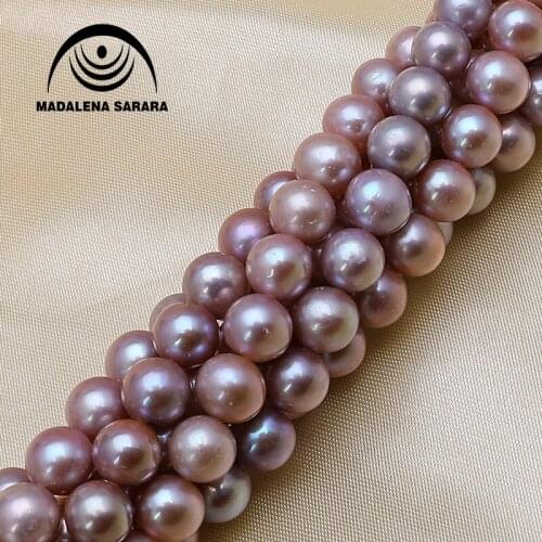 MADALENA SARARA 5-6mm AAA Freshwater Pearl Genuine Natural Pearl Pink White Purple For DIY Jewelry Making 18" Factory Wholesale