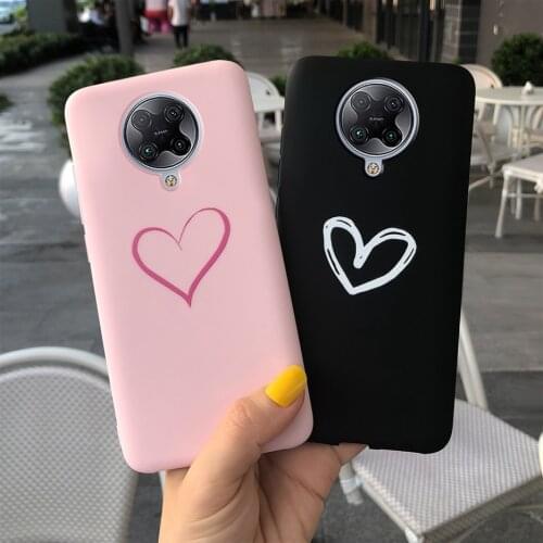 Cute Love Heart Cover For Xiaomi Poco F2 Pro Redmi K30 Pro Case Soft Slim Fundas For Xiaomi Poco X2 Redmi K30 i Phone Cases Bags