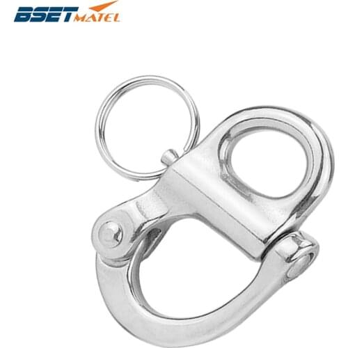Stainless steel 316 Rigging Sailing Fixed Bail Snap Shackle Fixed Eye snap hook sailboat Sailing Boat Yacht Outdoor Living
