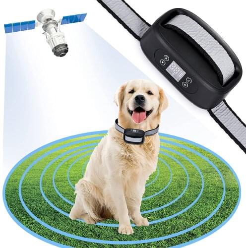 New Electric Dog Fence Waterproof Dog Training Collar buzzer/vibration/Shocked Pet Wireless Dog Electronic Fence System