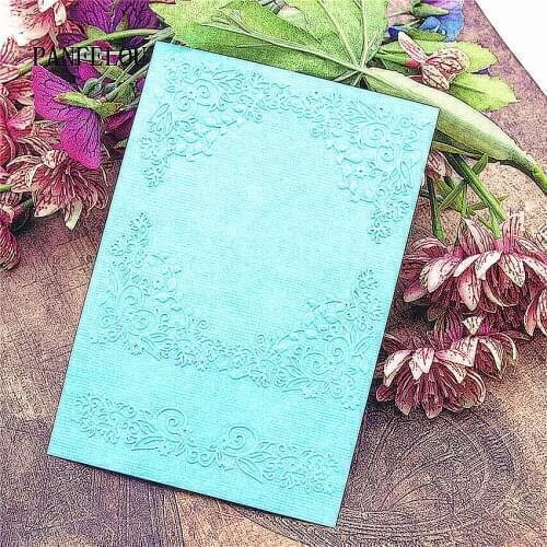 Easter plastic clock template flower lace craft card making paper card album wedding decoration Embossing folders