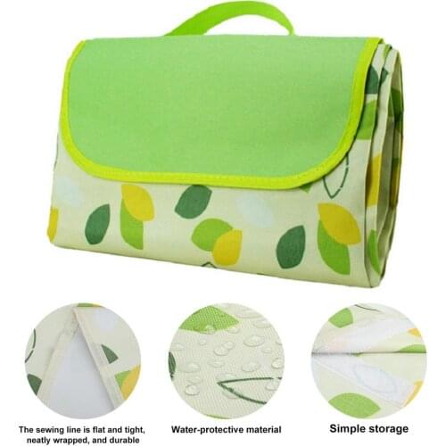 Outdoor Mat Picnic Blanket Waterproof Machine Washable Hiking Moistureproof Beach Camping Mat 2*2M Folding Beach Blanket