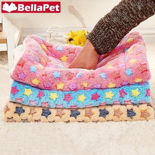 Luxury Dog Beds for Large Small Dogs Pet Product Dog Cushion Blankets Soft Cotton Dogs Bed Mat Dog Accessories