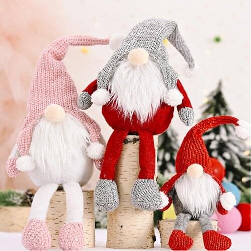 Christmas Santa Faceless Doll Knitted Forest Old Man Pendant Christmas decoration