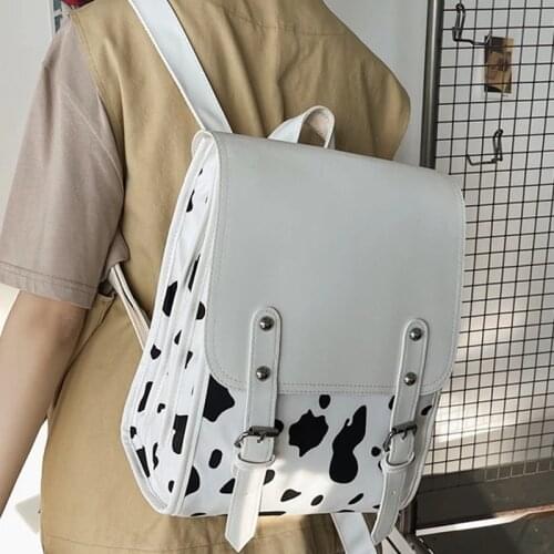 Backpacks Women Leather Cute Zebra Backpack Female White Back Pack Black Backpacks for Teen Girls Travel Fashion Bagpack Woman