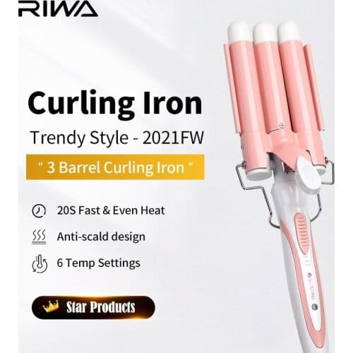 Foldable Egg Roll Hair Curling Iron Triple Barrel Hair Styler Splint Corn Perm Professional Hair Waver Curler Styling Tools 28mm