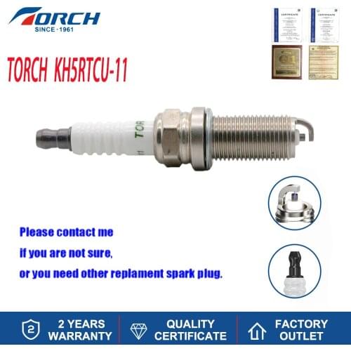1PCS NEW Car Spark Plug TORCH Spark Candles KH5RTCU-11 Fit for HYUNDAI KIA NISSAN PEUGEOT RENAULT Engines Components